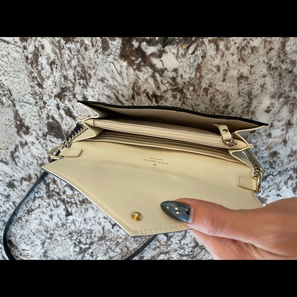 Kate Spade Black Patent Evening Envelope Bag - Picture 4 of 10